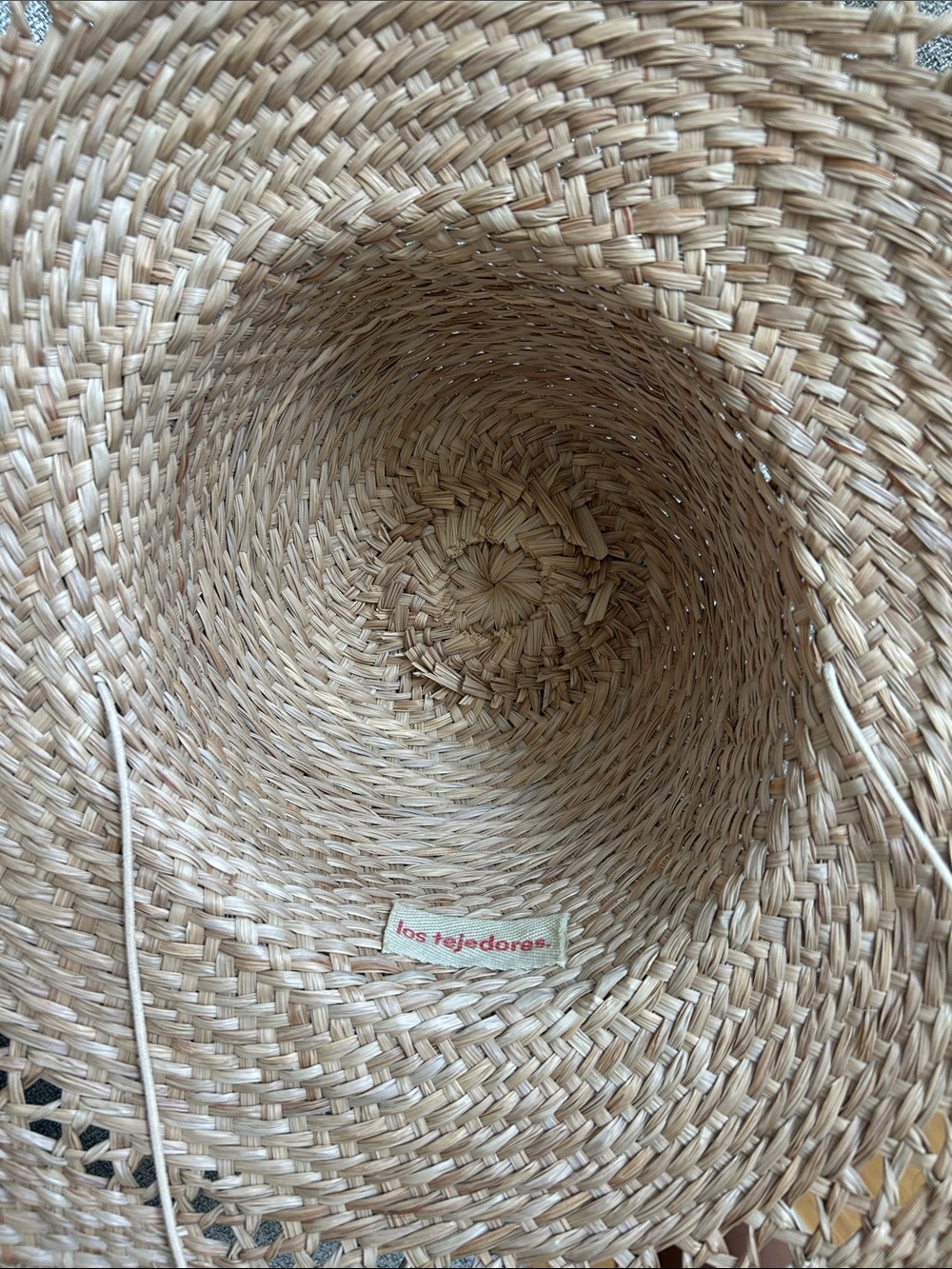 los tejedores Natural Straw Woven Hat